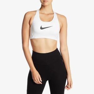 Nike Swoosh Large Logo Victory White Sports Bra size XS